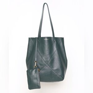 *NWT* Walter Baker Hunter Green Ledger Tote with mini bag inside & dust bag Med